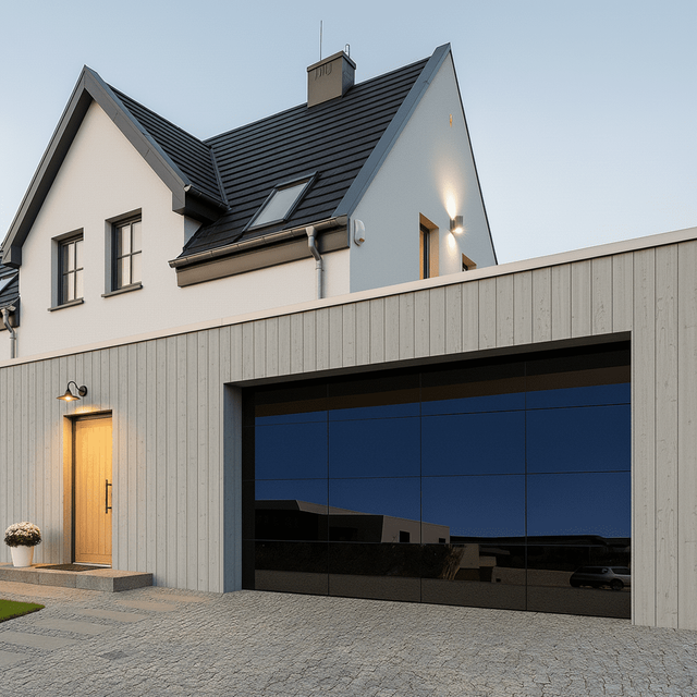 باب زجاجي لا يليها باب المرآب التلقائي الأوتوماتيكي