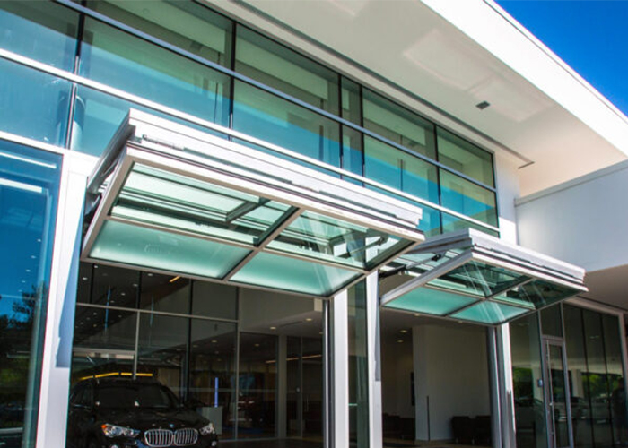العمودي Bifold Up Glass Darage Door